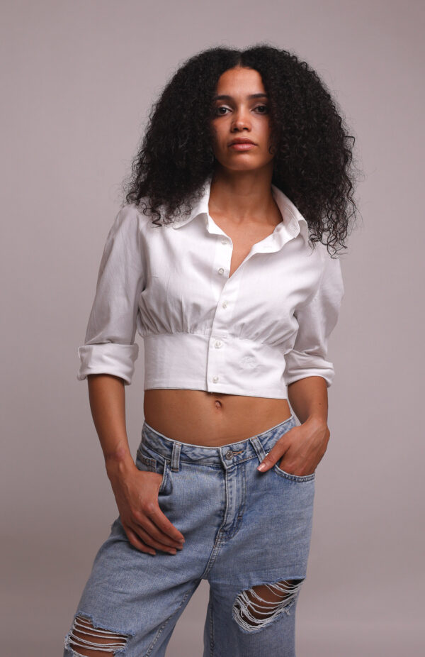 Mod.004_Camicia cropped slim - immagine 2