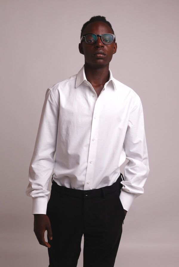 Mod.010_Camicia uomo slim fit collo italiano
