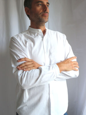Mod.012_Camicia collo alla coreana uomo