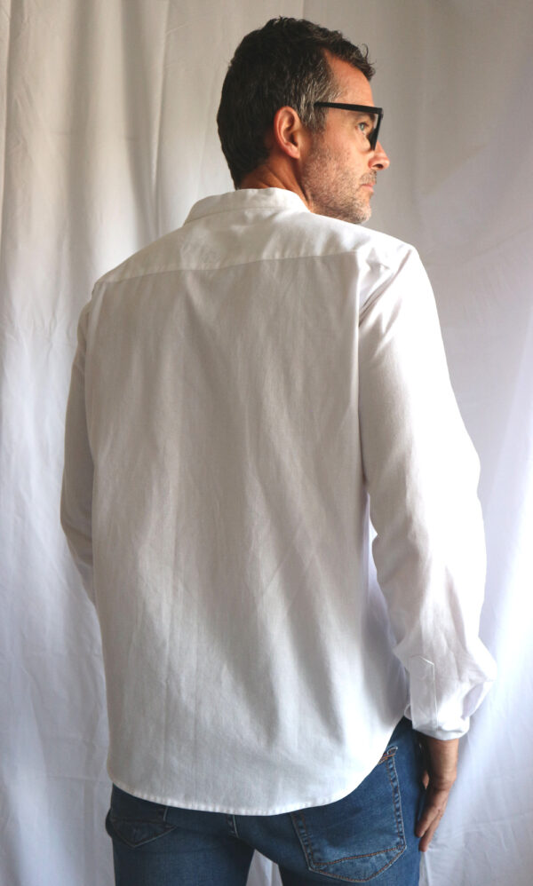 Mod.012_Camicia collo alla coreana uomo - immagine 3