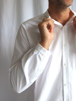 Mod.12 Camicia collo alla coreana uomo