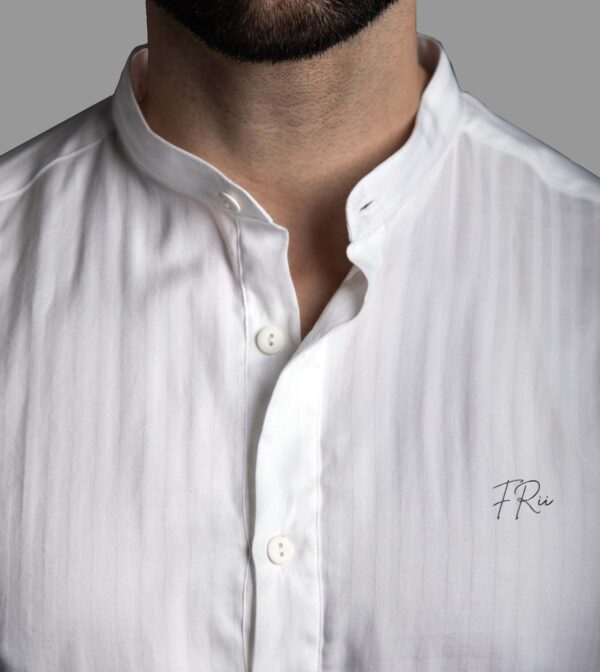 Mod.012_Camicia collo alla coreana uomo