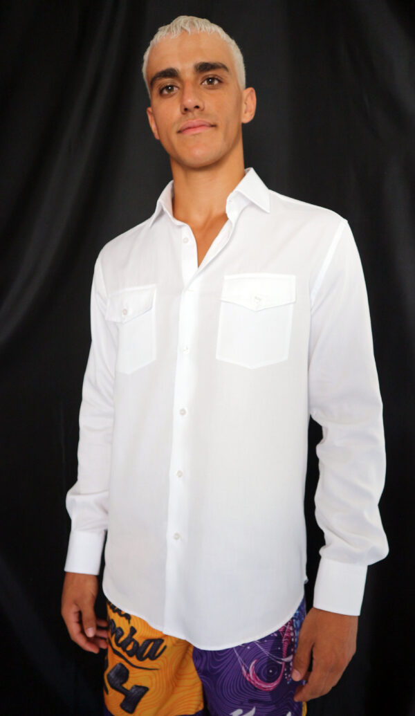 Mod.015_Camicia uomo slim fit due tasche