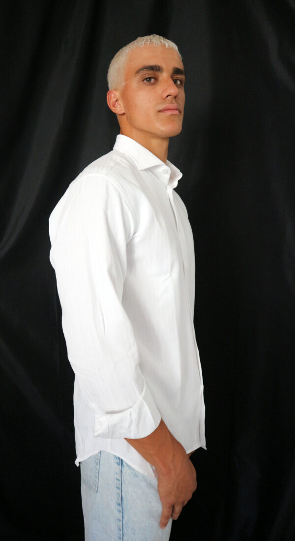 Mod.017_Camicia uomo slim fit collo francese - immagine 2