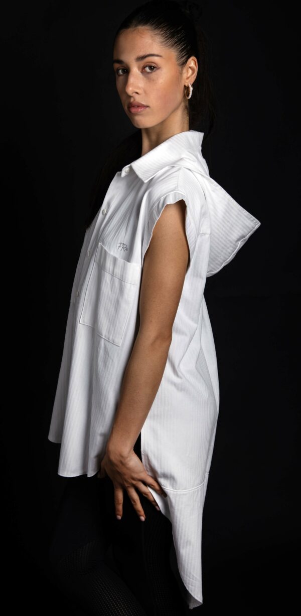 Mod.029_ Camicia Hooded sleevless - immagine 3