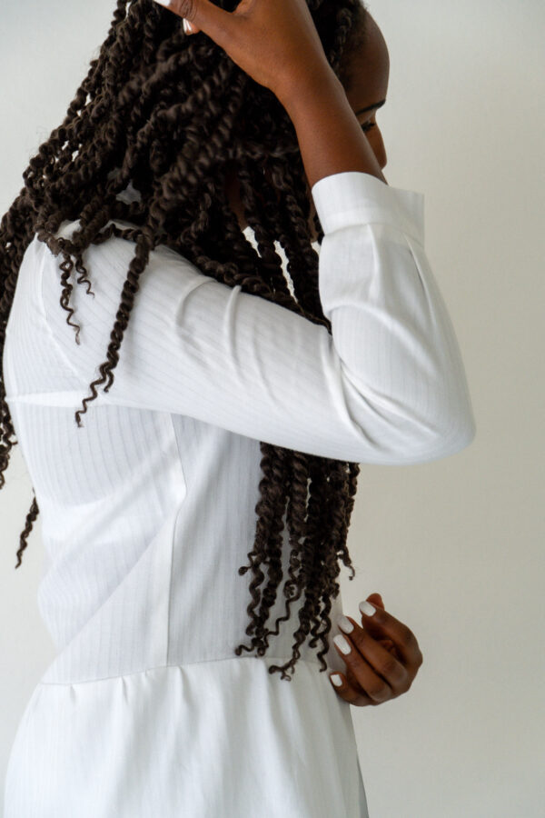 Mod.008_BIS_Camicia coreana con fondo arricciato - immagine 3